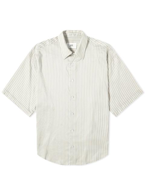 AMI Paris AMI Paris Boxy Short Sleeve Stripe Shirt