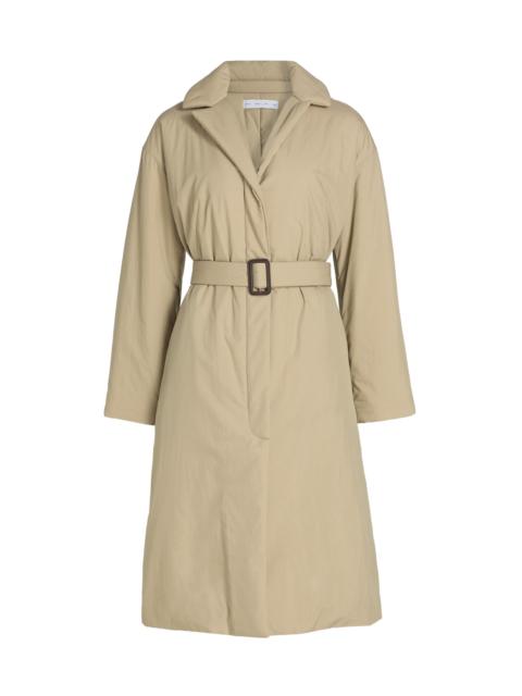 Proenza Schouler Women's Saphira Tie-Waist Paracute-Cotton Coat - Flax