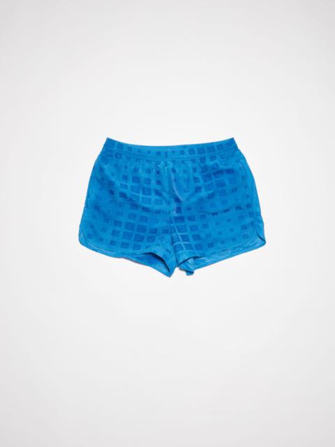Acne Studios Swim shorts water-reactive logo - Sapphire blue