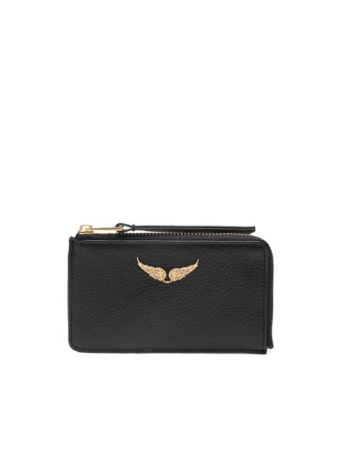 Zadig & Voltaire logo-plaque wallet