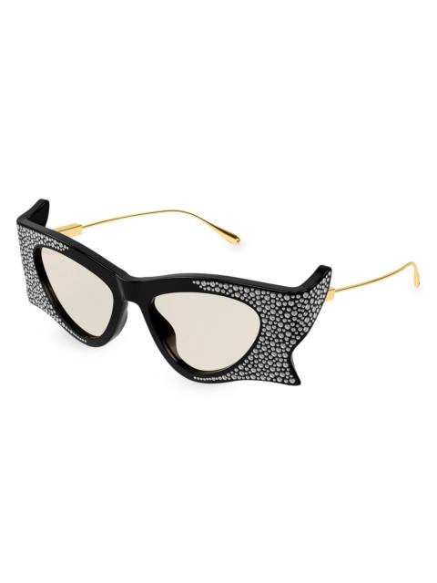 GUCCI Crystal-embellished cat-eye sunglasses