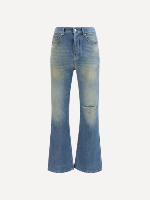AMIRI Slash flared distressed Jeans