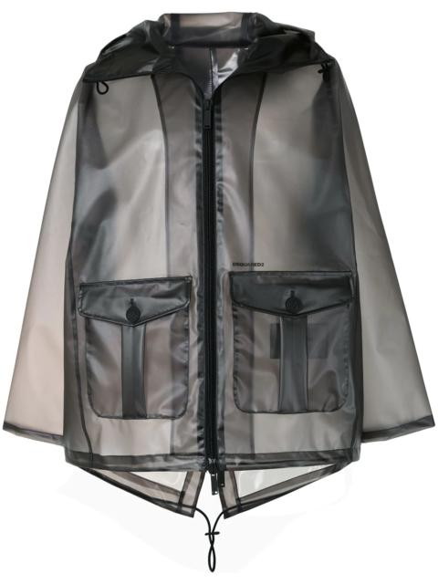 DSQUARED2 transparent short parka