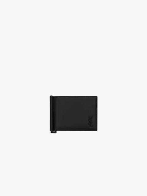 TINY CASSANDRE BILL CLIP WALLET IN MATTE LEATHER