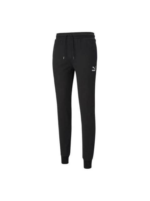 PUMA PUMA Classics Cuffed Sweatpants 'Black White' 530090-01