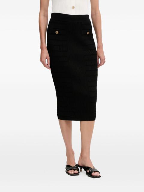 GUESS USA ribbed-knit skirt