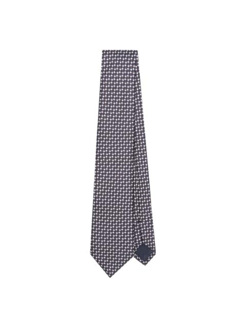 GIORGIO ARMANI patterned-jacquard silk tie