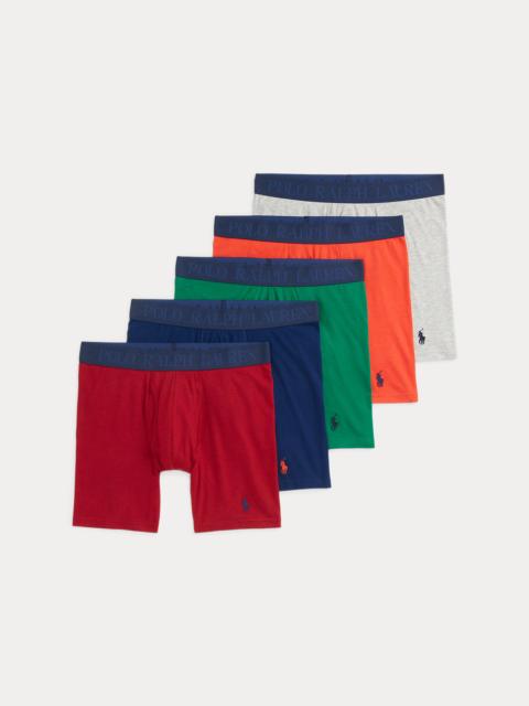 Polo Ralph Lauren 4D-Flex Cotton-Blend Boxer Brief 5-Pack