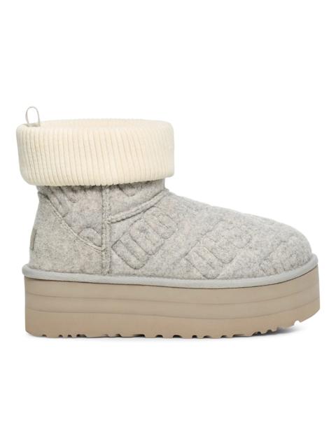 UGG UGG Classic Mini Platform Felted Boot Grey (Women's)