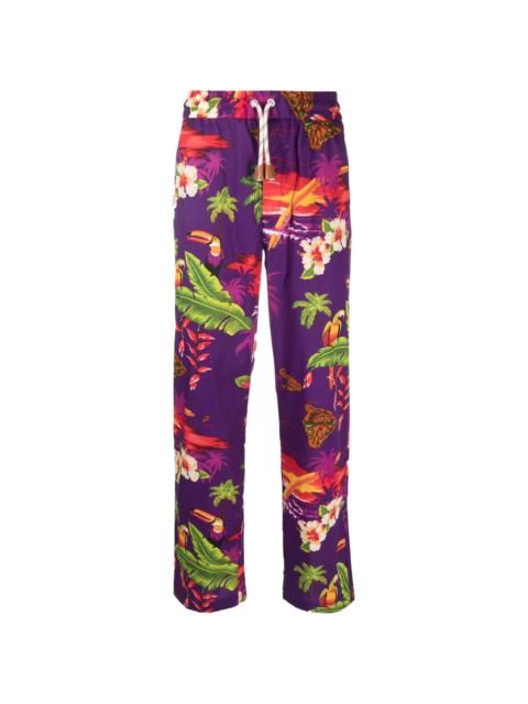 Palm Angels x Moncler Hawaiian-print track pants