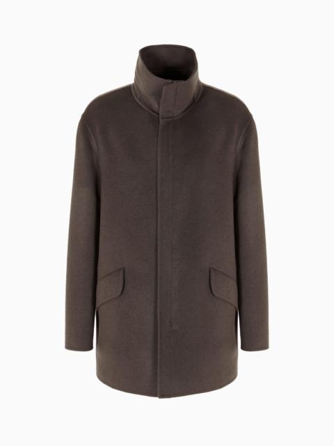 GIORGIO ARMANI Pea coat in double cashmere cloth