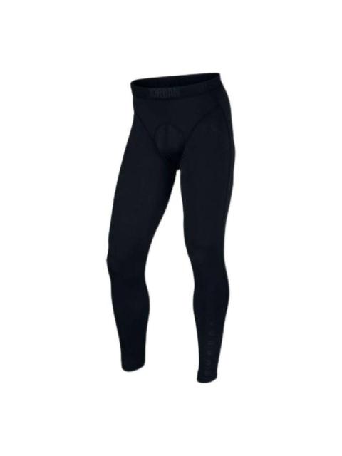 Men's Jordan Brand Solid Color Tight High Elasticity Gym Pants/Trousers/Joggers Black 833782-010