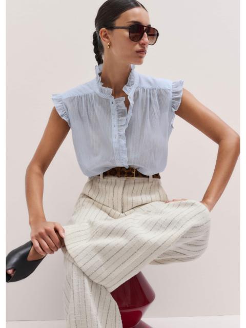 ME+EM Soft Stripe Blouse