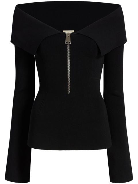 KHAITE The Sevyn off-shoulder blouse
