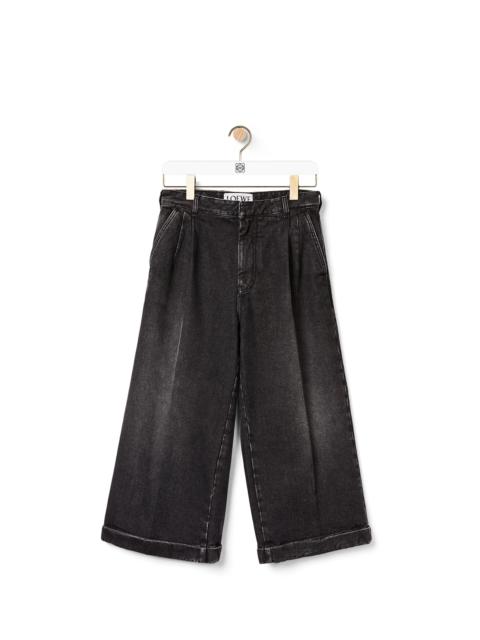 Loewe Cropped flare jeans in denim