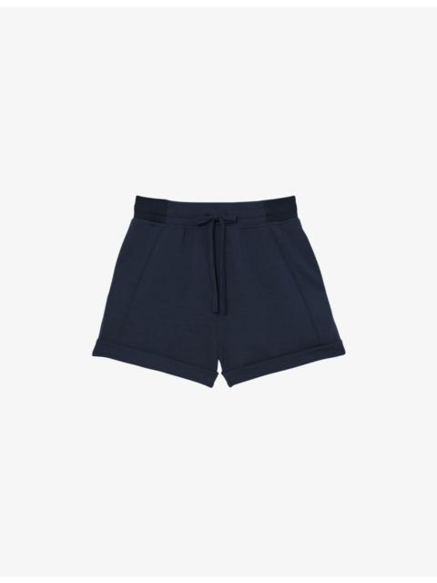 REISS Phoebe Drawstring-Waist Stretch-Jersey Shorts