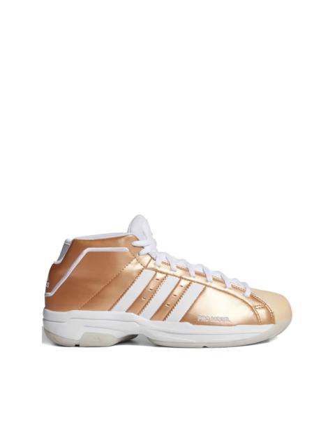 adidas Pro Model 2G "Copper Metallic/Cloud White/Light Flash Orange" sneakers
