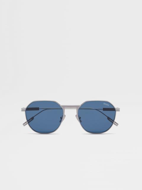 ZEGNA PALLADIUM METAL SUNGLASSES