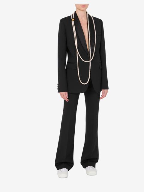 Moschino SINGLE-BREASTED JACKET WITH MAXI NECKLACES