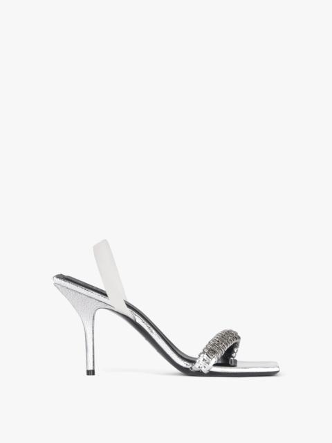 Givenchy G WOVEN SANDALS IN LEATHER