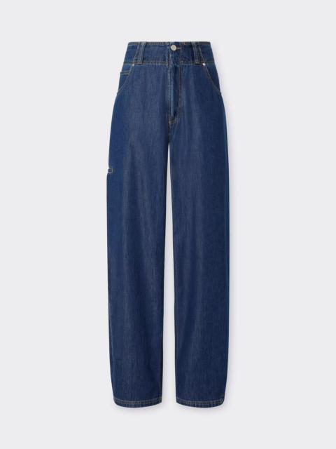 Ferrari Denim Trousers with Alcantara® Details