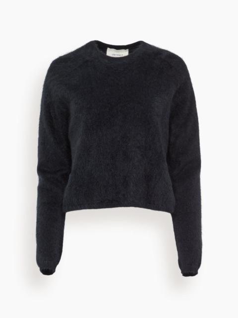 LISA YANG Lexia Sweater in Black Brushed