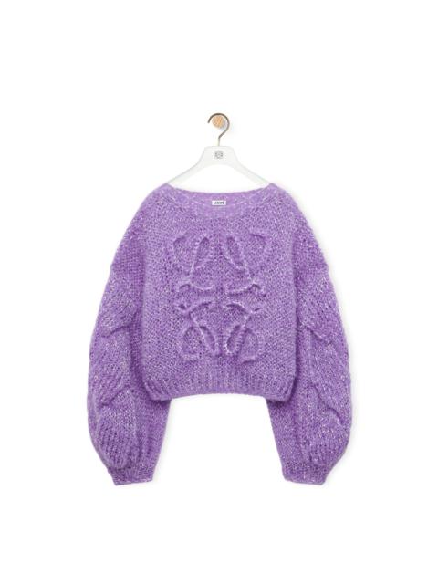 Anagram sweater in mohair blend