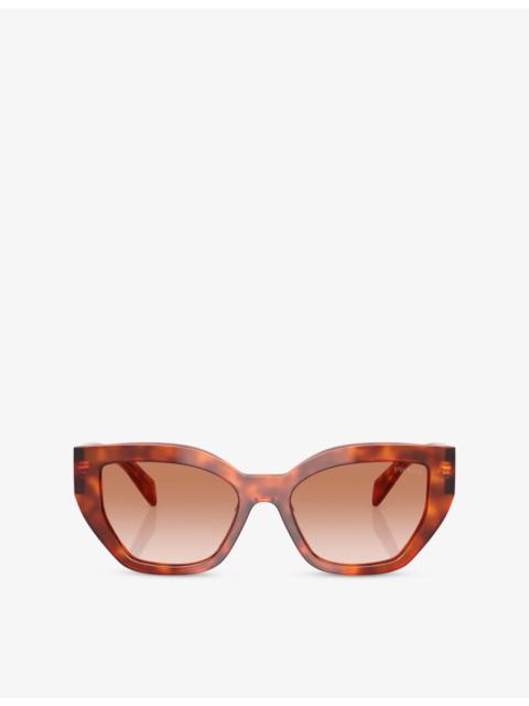 Prada PR A09SF Butterfly-Frame Acetate Sunglasses
