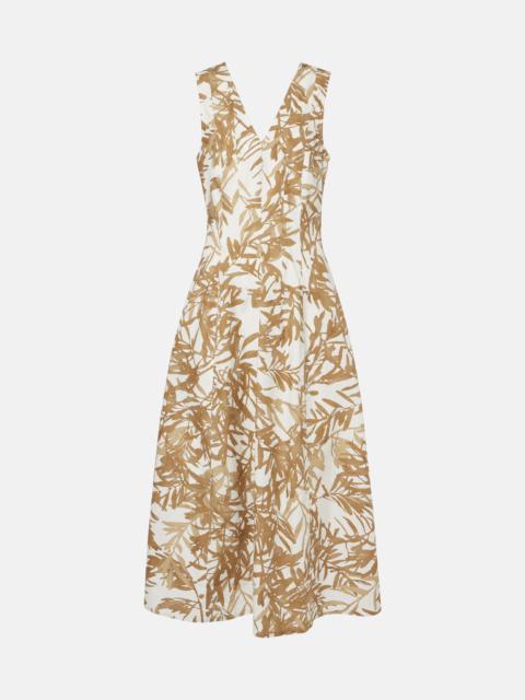 Brunello Cucinelli Herbarium-print midi dress