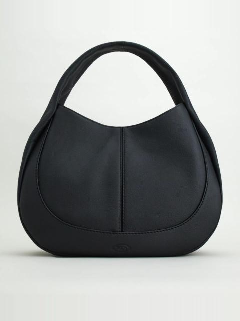 Tod's TOD'S SHIRT HOBO BAG  LARGE - BLACK