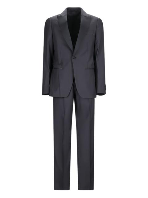 LARDINI shawl-lapel single-breasted suit