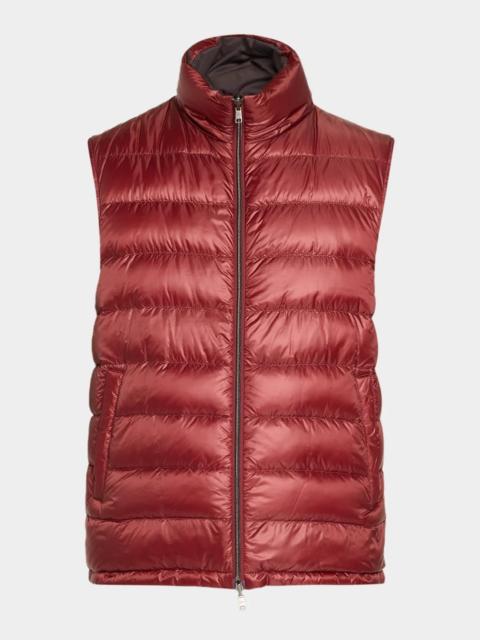 Herno Men's Cotton-Cashmere Puffer Vest