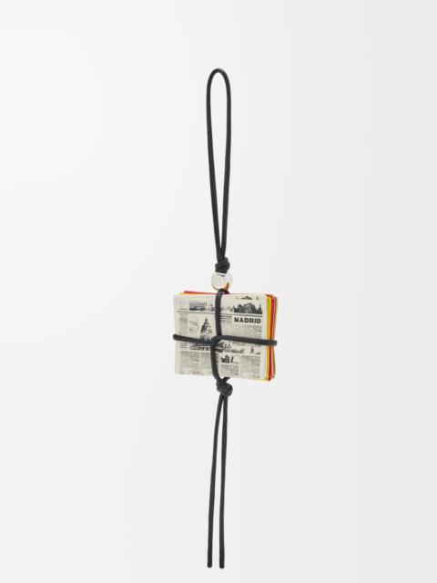 Loewe Newspaper charm in calfskin
