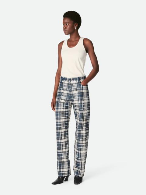 Mini Intreccio Leather Pants