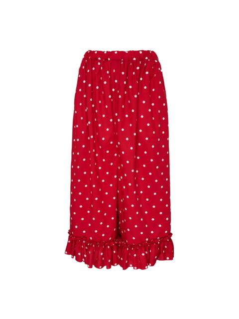 Comme des Garçons GIRL Polka Dot Wide-Leg Pants