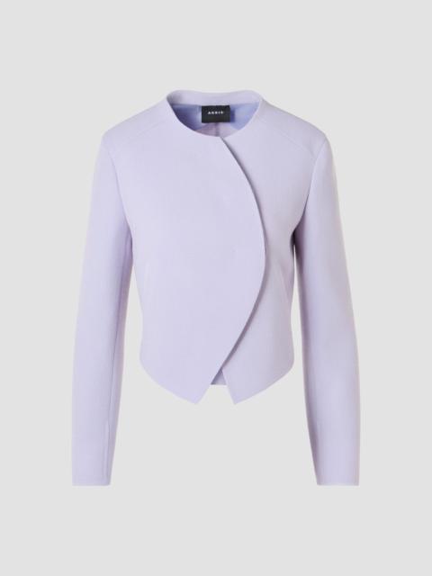 AKRIS Women's Hynora Asymmetric-Front Virgin Wool Jacket - Malva