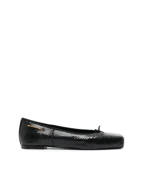 Alexander Wang Billie leather ballerina shoes