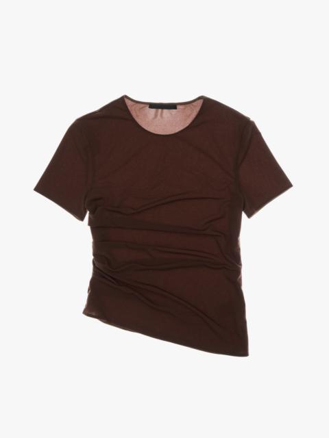Helmut Lang RUCHED REVERSIBLE TEE