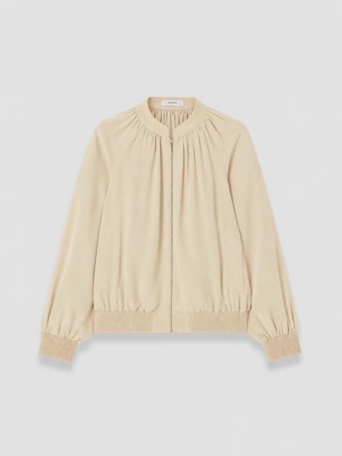 JOSEPH Mira Satin Twill Bomber Jacket