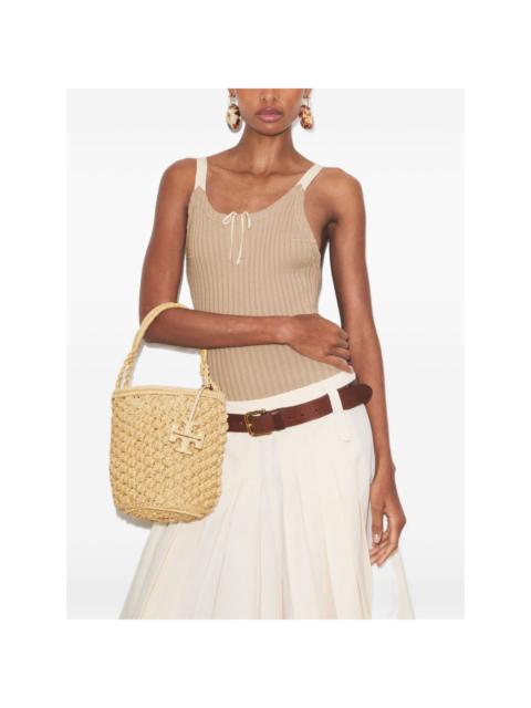 TORY BURCH Ella hand-crocheted bucket bag