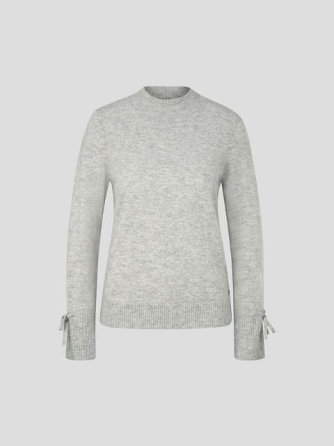 BOGNER Lejla Knitted pullover in Light gray melange