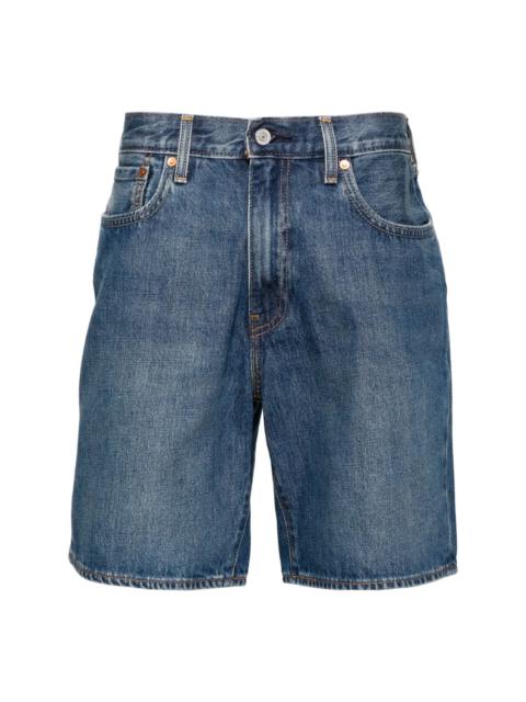 468â¢ mid-rise denim shorts