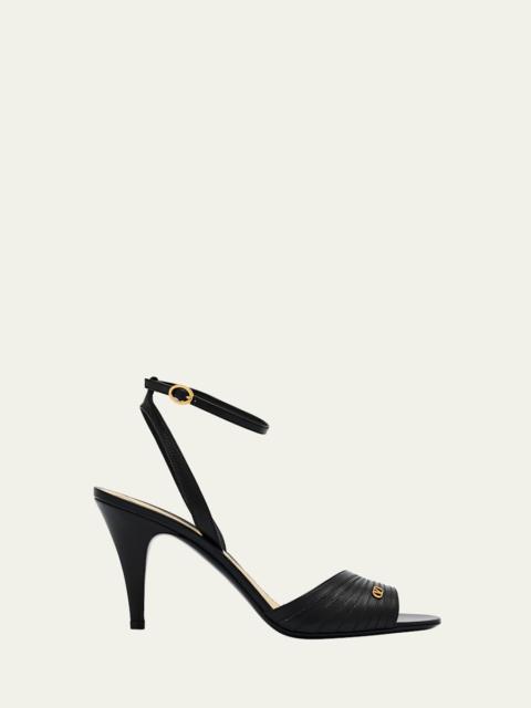 Ladycrush Leather Ankle-Strap Sandals