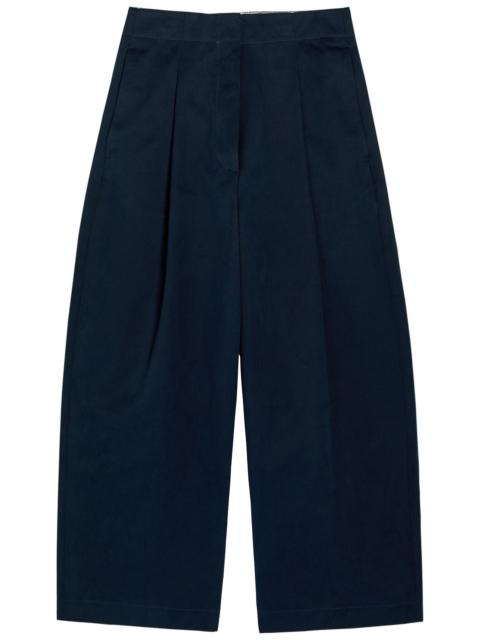 Studio Nicholson Studio Nicholson Peached Wide-leg Cotton-twill Trousers