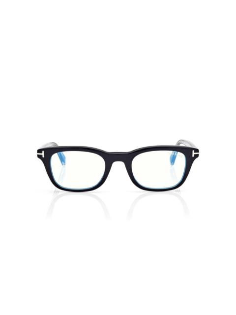 TOM FORD ICON BUE BLOCK RECTANGULAR OPTICALS