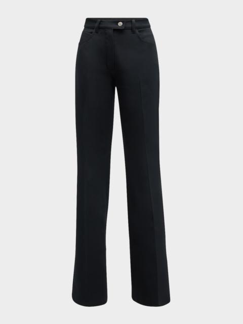 courrèges Signature 70s Twill Bootcut Pants