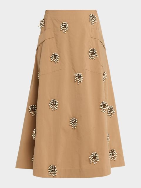 JBQ Alice Embellished Midi Skirt