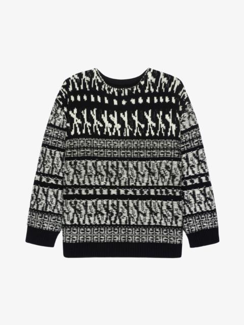 Givenchy SWEATER IN WOOL WITH PATCHWORK EFFECT