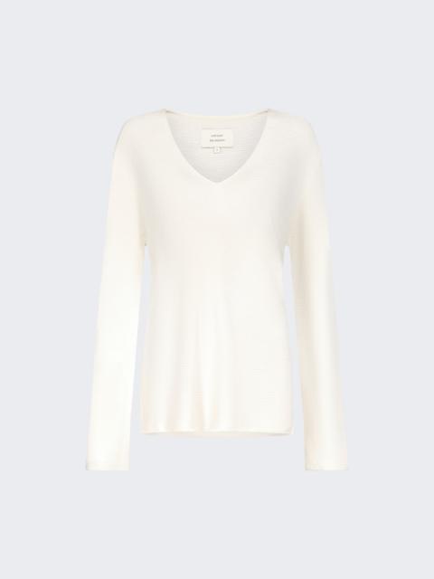 Loulou de Saison Saya V-neck Sweater Ivory