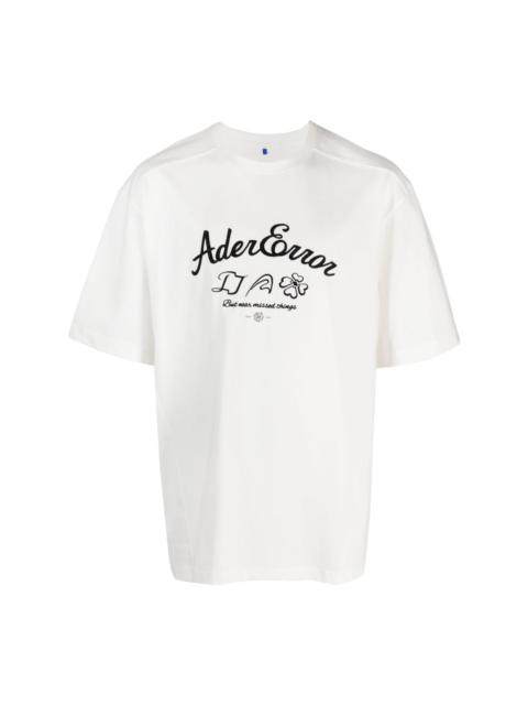 embroidered-logo cotton-blend T-shirt